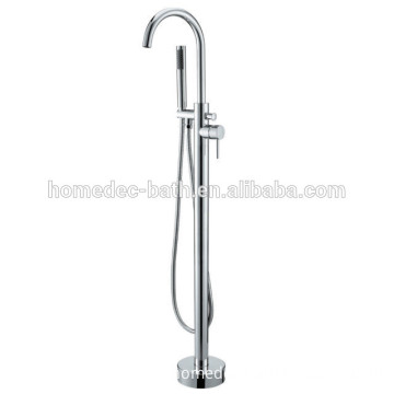 New Free Standing Modern Floor Mounted Bath Filler Tub Mixer Shower Tap Faucet